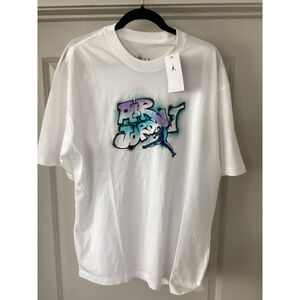 Jordan AJ5 Men’s T-Shirt Sz: Large Color: White